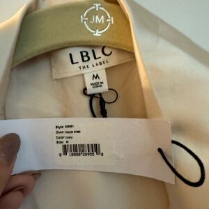 LBLC the Label Ivory Harper Wrap Dress